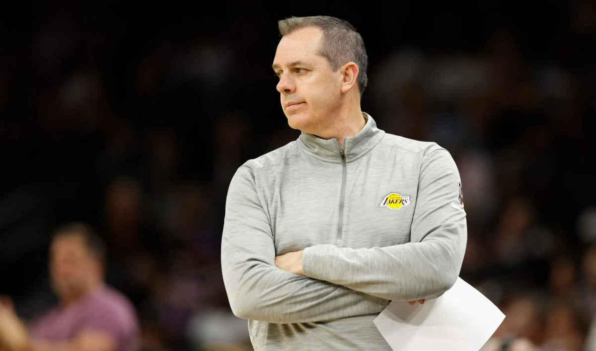 Los Angeles Lakers head coach Frank Vogel during the second half of the NBA game against the Phoenix Suns at Footprint Center on in Phoenix, Arizona. (AFP/File)
