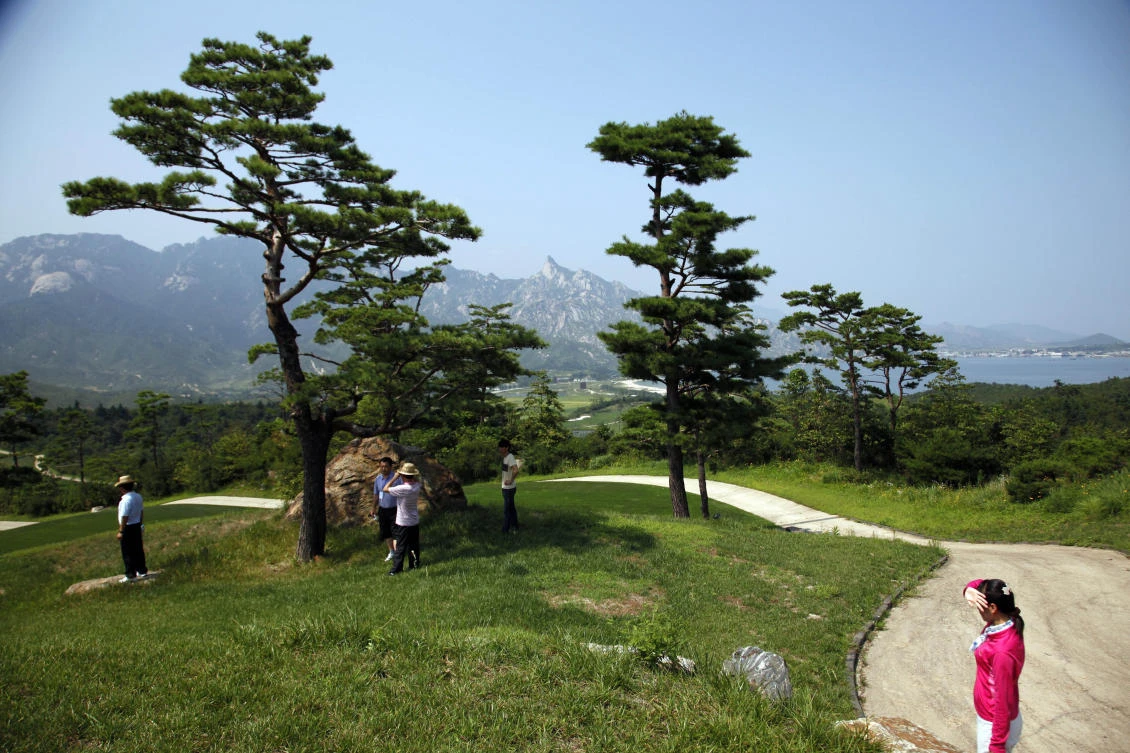 North Korea is destroying the golf course in the second confirmed case of South Korean assets being eliminated in an area where the rivals once ran a joint tour program. (File/AP)