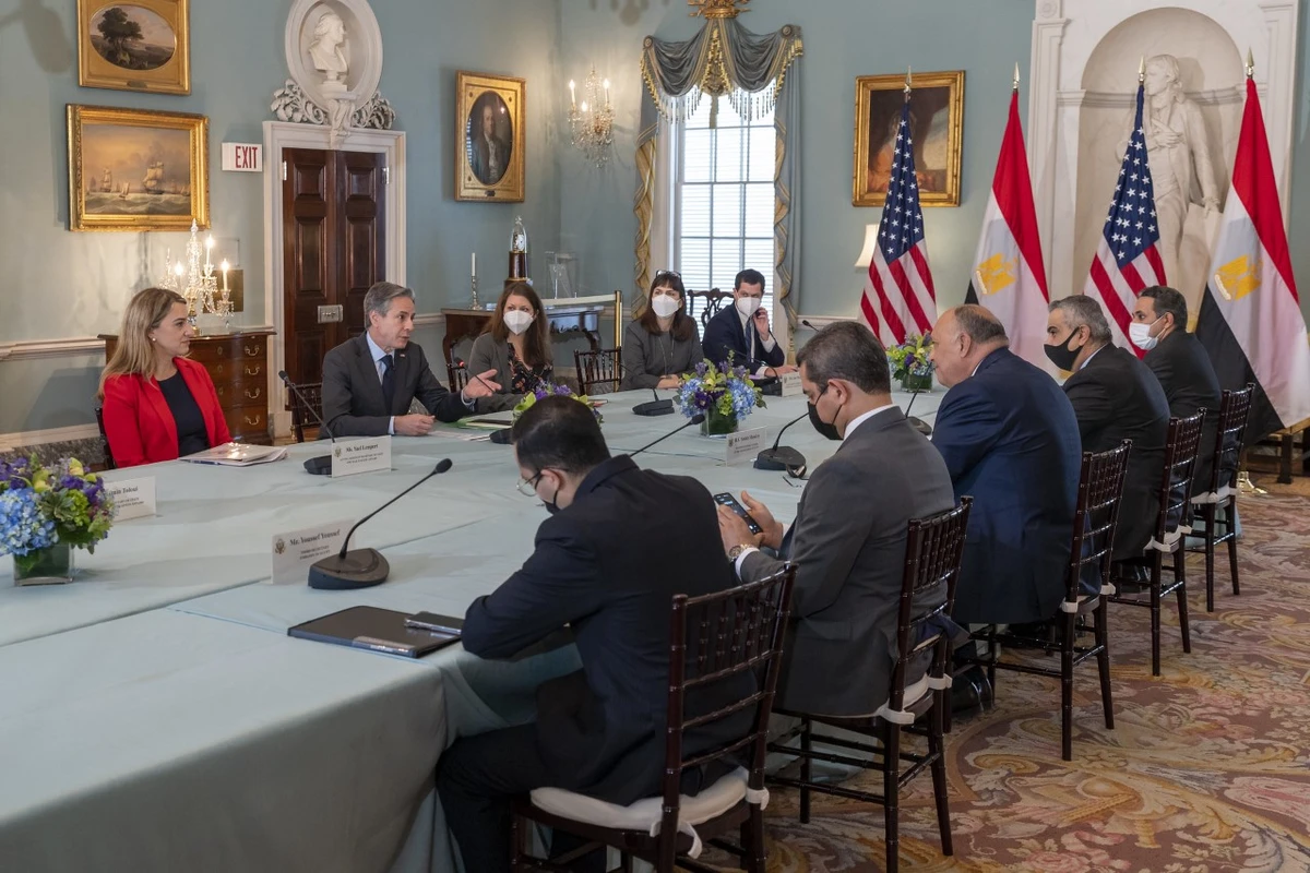 US Secretary of State Blinken meets Egyptian counterpart to discuss bilateral and strategic relations