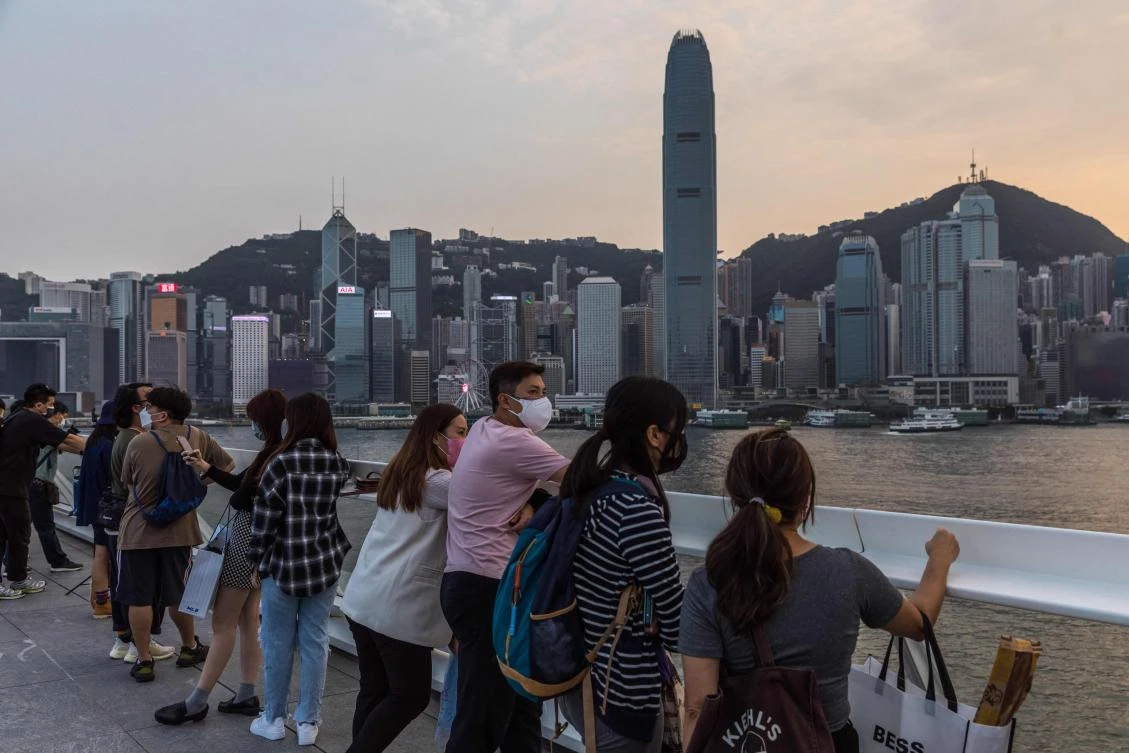 Hong Kong’s border has effectively been shut since 2020 with few flights able to land and hardly any passengers allowed to transit. (AFP)