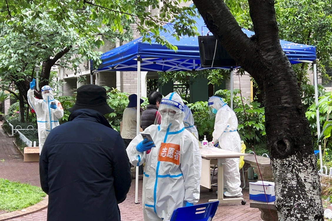 Shanghai is battling China’s worst COVID-19 outbreak since the virus first emerged in Wuhan in late 2019, with the city’s 25 million residents remaining largely under lockdown. (Reuters)