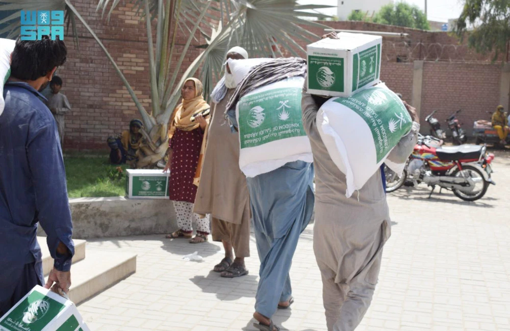 KSA continues distribution of Ramadan aid. (SPA)