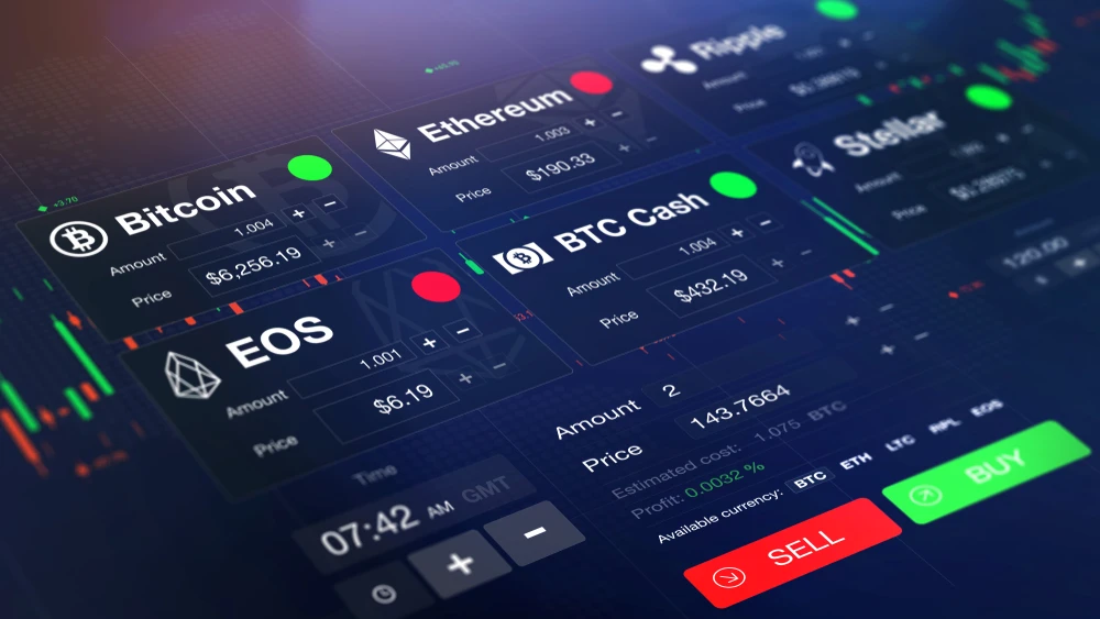 Bitcoin traded lower on Monday, down 3.53 percent to $38,888. (Shutterstock)