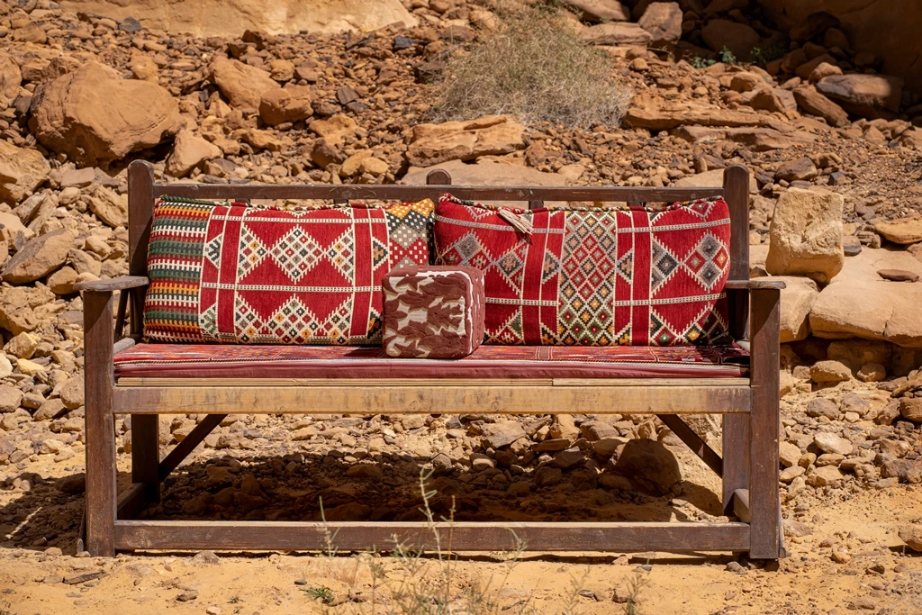 A traditional Saudi sadu couch can be seen in AlUla, Saudi Arabia. (File/Shutterstock)