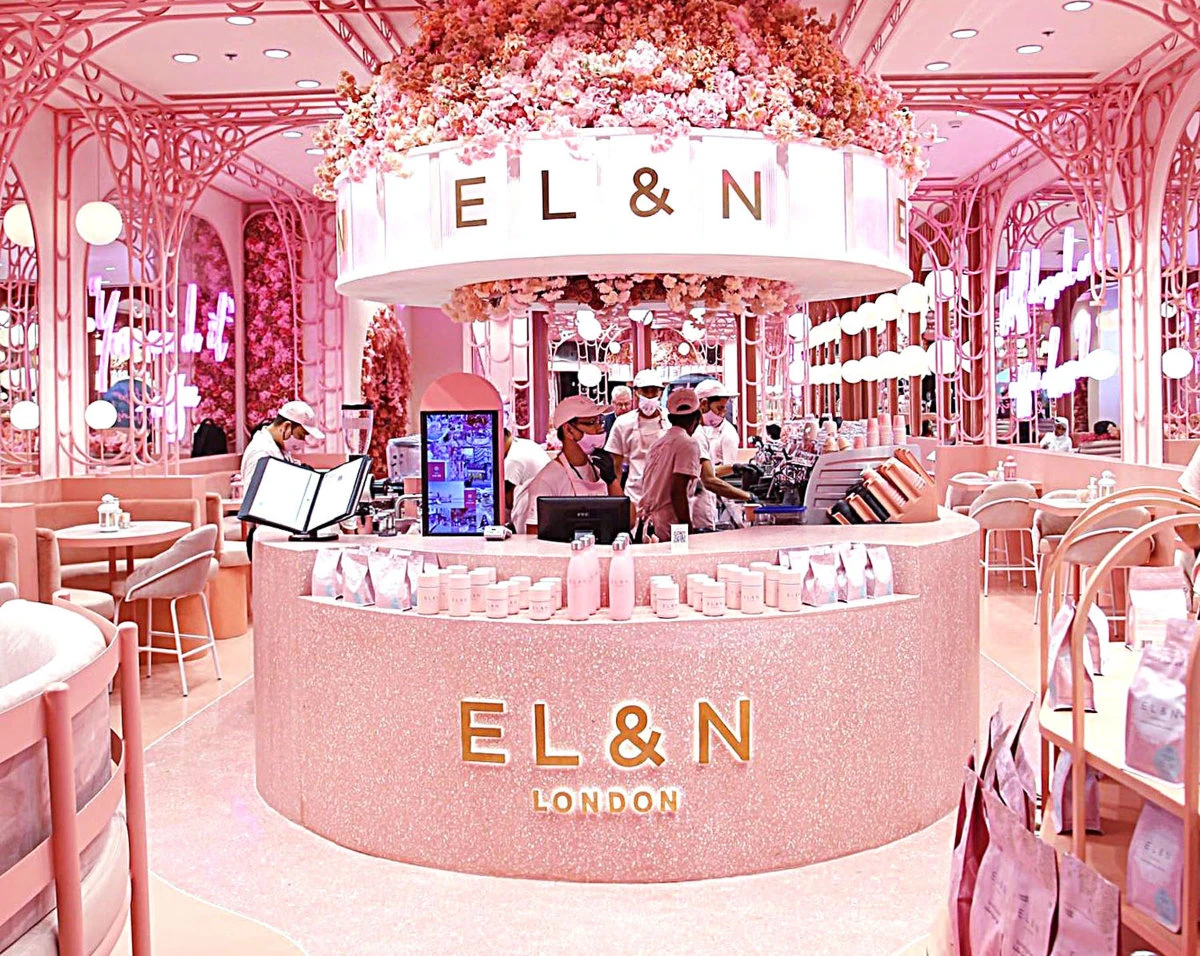 EL&N London — known as London’s ‘most Instagrammable’ café — is renowned for its cheerful pink flower walls, unique interior design, innovative food and pastries, and specialty coffee.