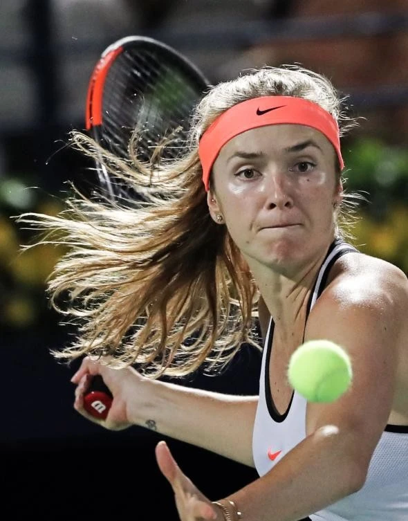 Ukraine’s tennis player Elina Svitolina, world number 25, joined fellow Ukrainian players on Wednesday in seeking a ban on Russian and Belarusian athletes from international competitions. (AFP)