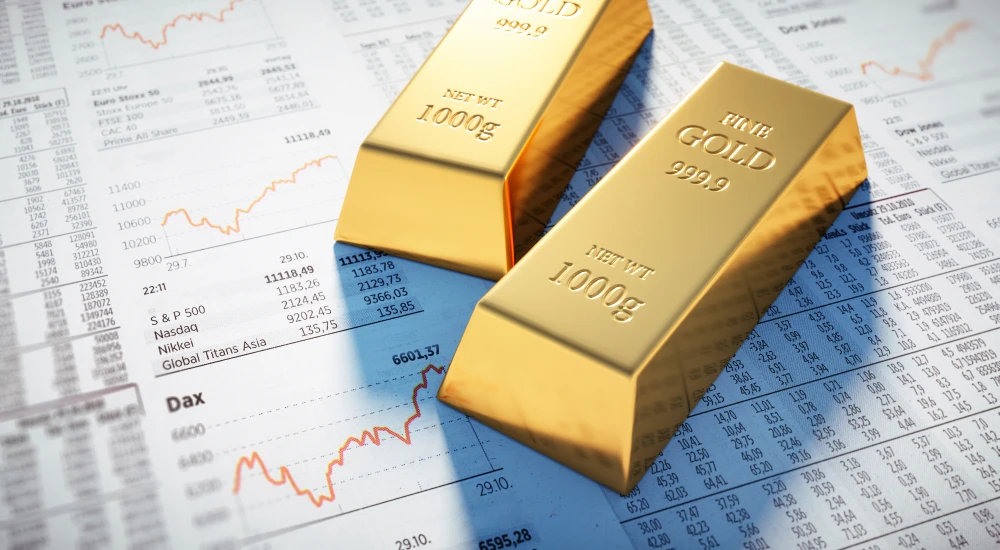Spot gold was down 0.2 percent at $1,947.36 per ounce (Shutterstock)