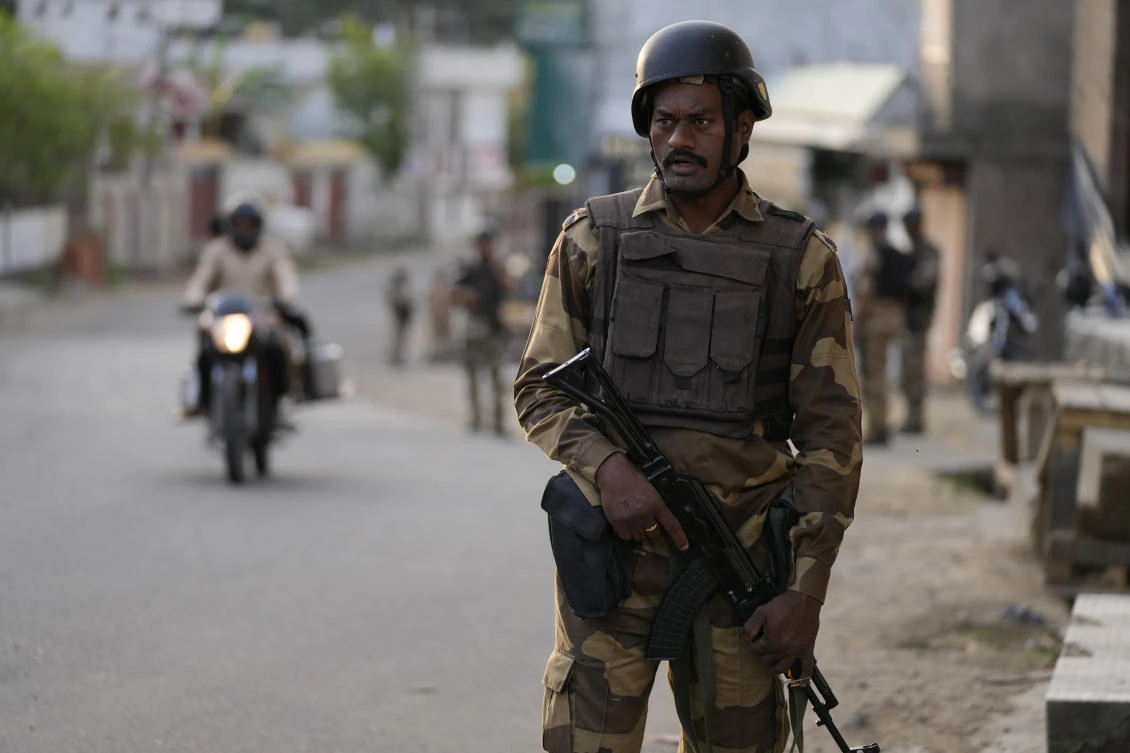 Government forces fanned out across Kashmir to thwart any violence ahead of Prime Minister Narendra Modi’s visit to the disputed region. (AP)