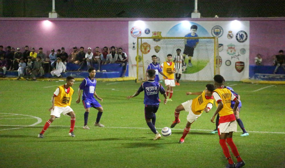 Football grounds in Lyari are small and big, and most of them are not even properly built. But that does not discourage the boys from coming out and playing the game everyday. (AN photo by S.A. Babar)