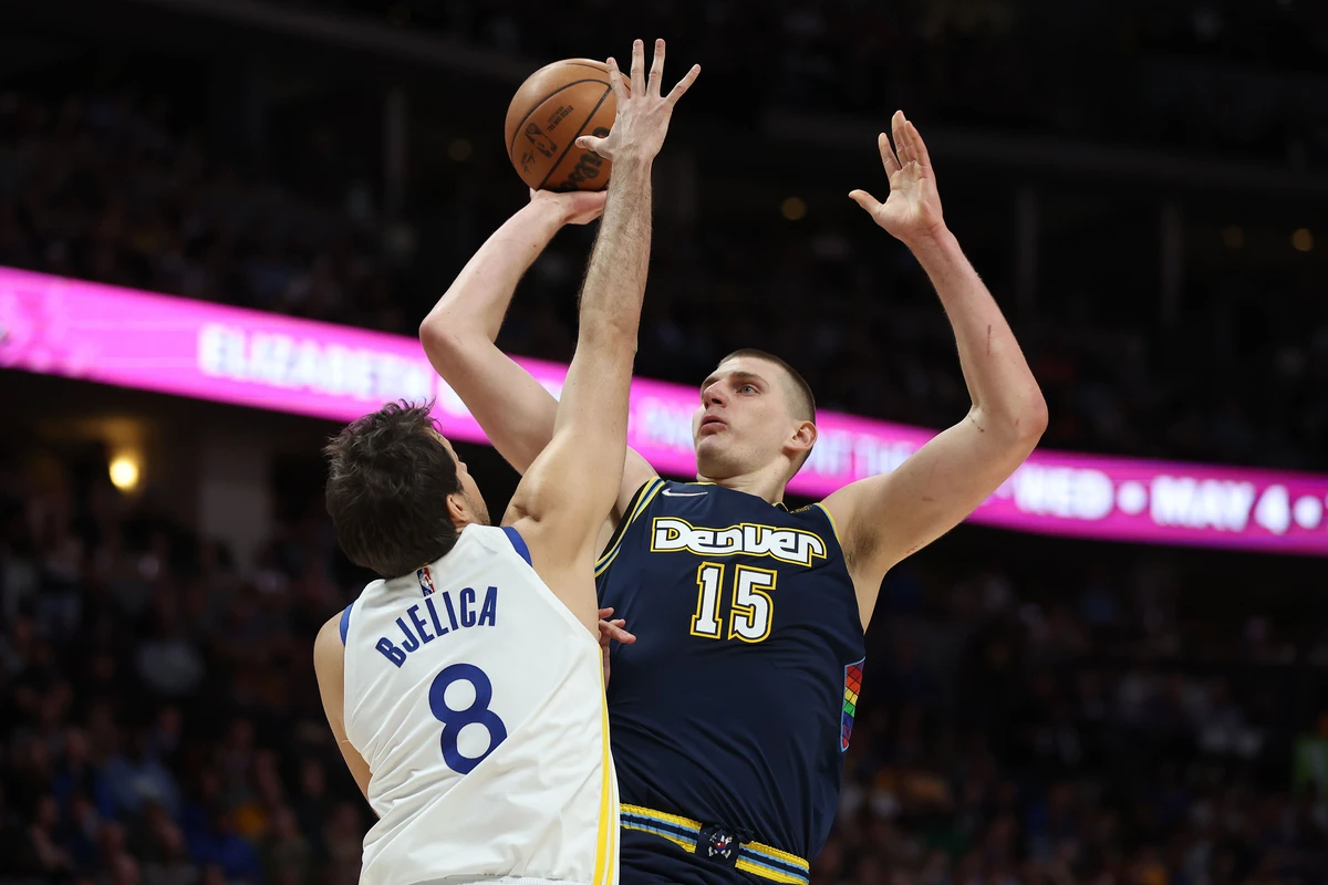 Nikola Jokic, last season’s NBA Most Valuable Player, scored 37 points and delivered eight rebounds and six assists. (AFP)