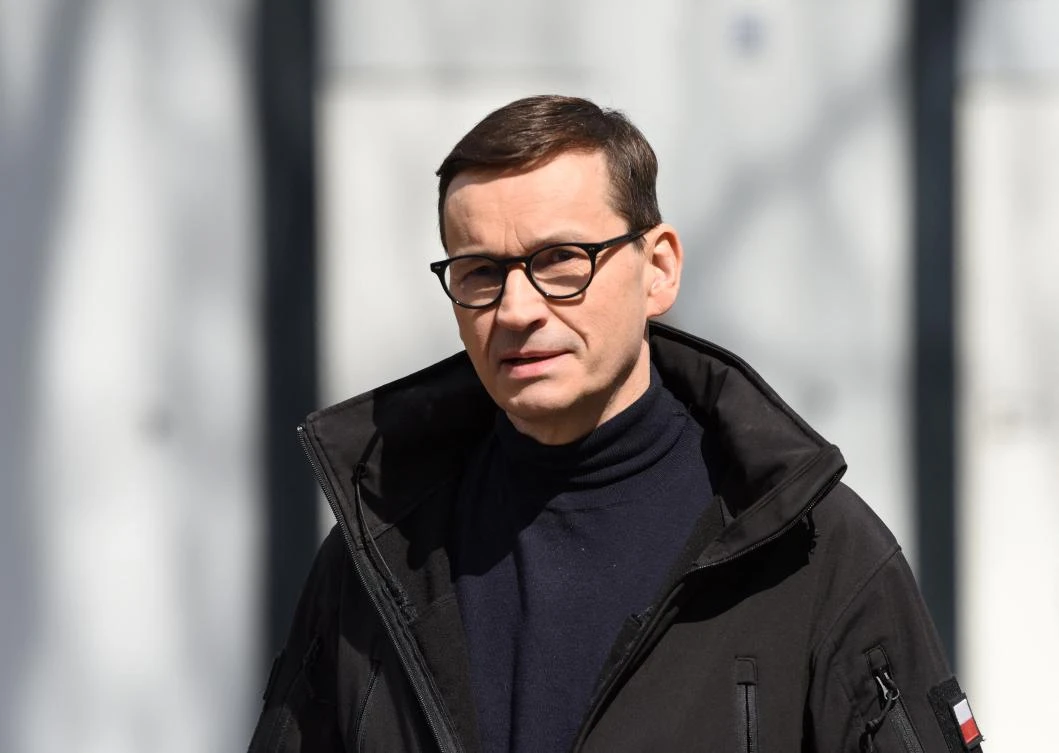 Prime Minister Mateusz Morawiecki vowed that Poland would not be cowed by the gas cutoff. (AFP/FILE)