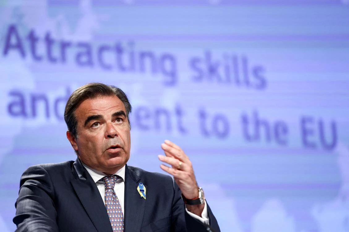 European Commission Vice President Margaritis Schinas. (AFP)