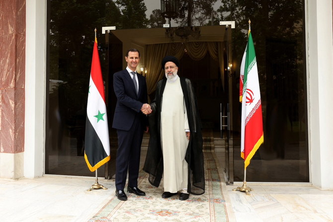 Iran's President Ebrahim Raisi meets with Syrian President Bashar al-Assad in Tehran, Iran May 8, 2022. (Reuters)