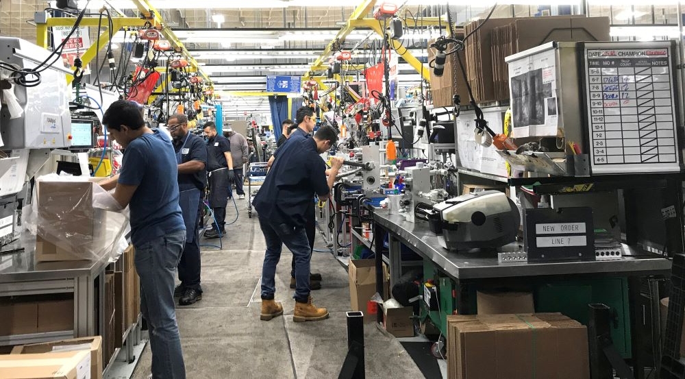 HydraForce, hydraulic valve manufacturer, employees on the factory floor, Lincolnshire, Illinois, U.S., Jan. 10, 2018. (Reuters)