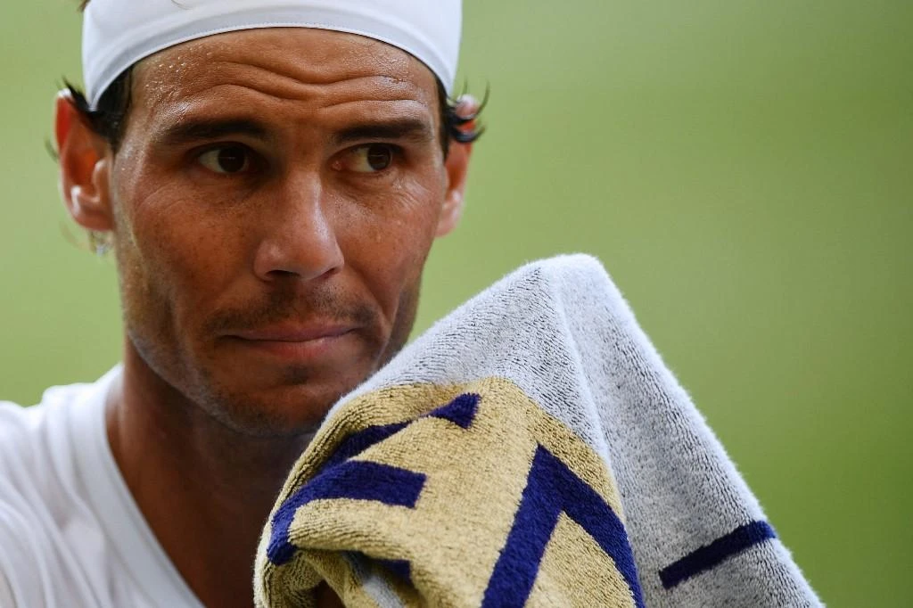 Australian Open champion Rafael Nadal said the ban on Russian and Belarusian players from this year’s Wimbledon was unfair. (AFP)