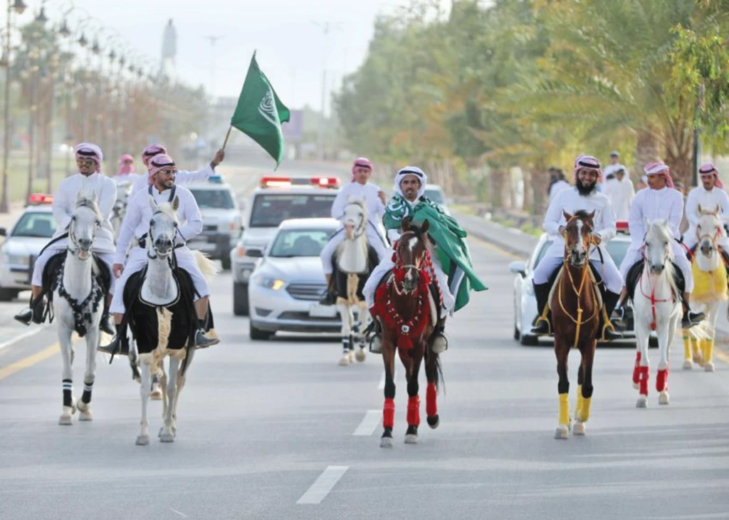 Horse parade marks Eid in northern Saudi city of Arar