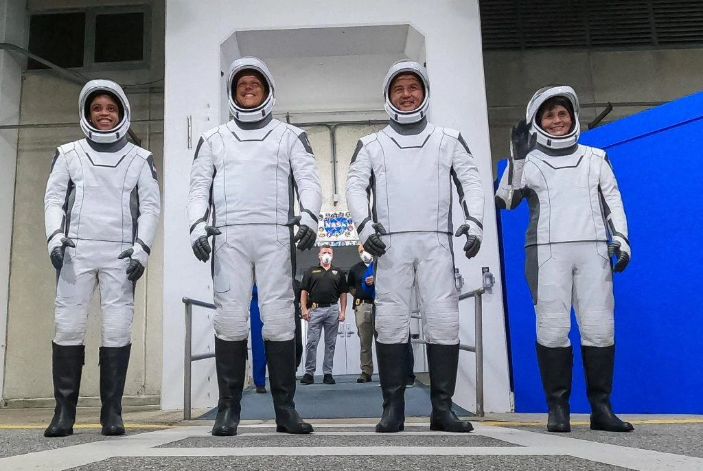 The SpaceX Crew Dragon capsule has three US NASA astronauts and a German astronaut from the European Space Agency. (File/AFP)