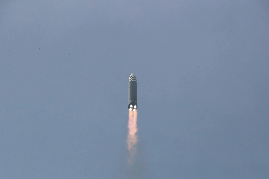 North Korea appears to have fired what could be a ballistic missile, Japan's Ministry of Defense said in a tweet on Saturday. (File/AFP)