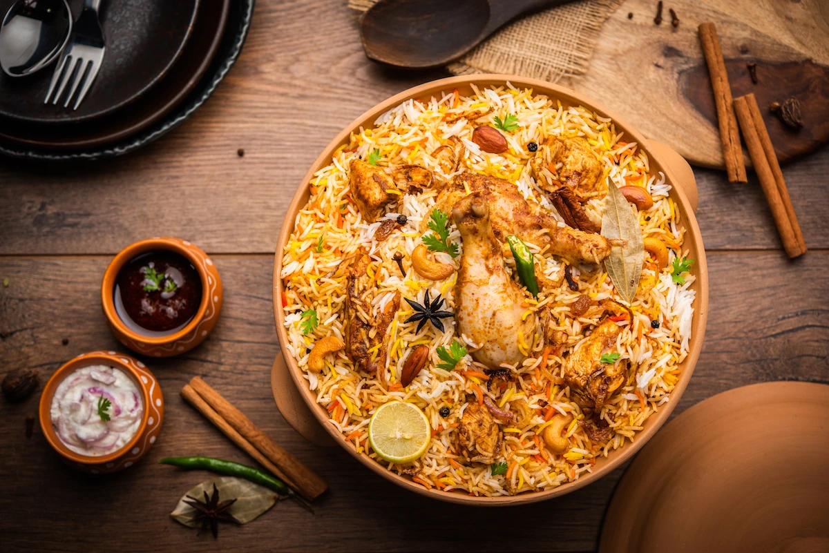 Blue Tok Tok offers colorful biryani and saffron rice made with aromatic spices. (Shutterstock)
