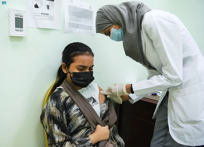 More than 64 million COVID-19 vaccine doses have been administered since the Kingdom’s immunization campaign began, with almost 25 million people fully vaccinated. (SPA/File)