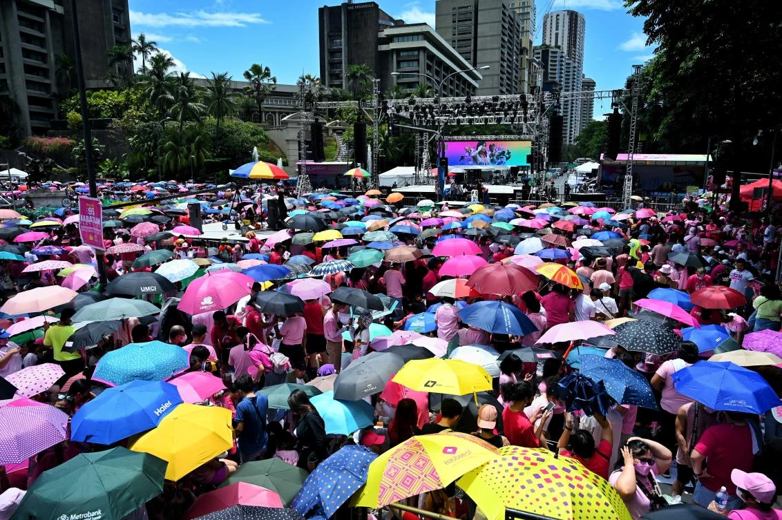 Filipinos will vote on Monday to choose President Rodrigo Duterte’s successor. (FILE/AFP)