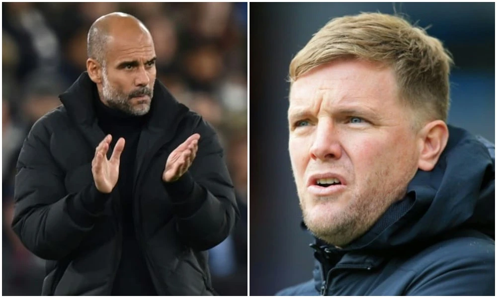 Pep Guardiola believes the ambition of Newcastle United’s owners is to emulate the success of Manchester City. (AFP/File Photos)