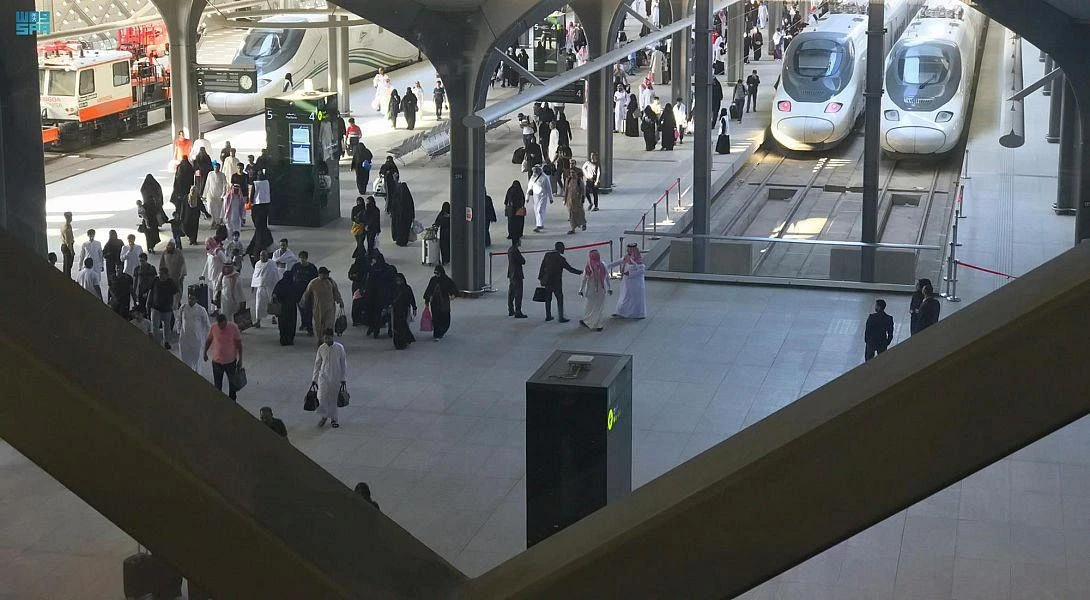 audi Arabia’s railways transported more than 3 million passengers in the first quarter of 2022, according to PTA figures. (SPA)