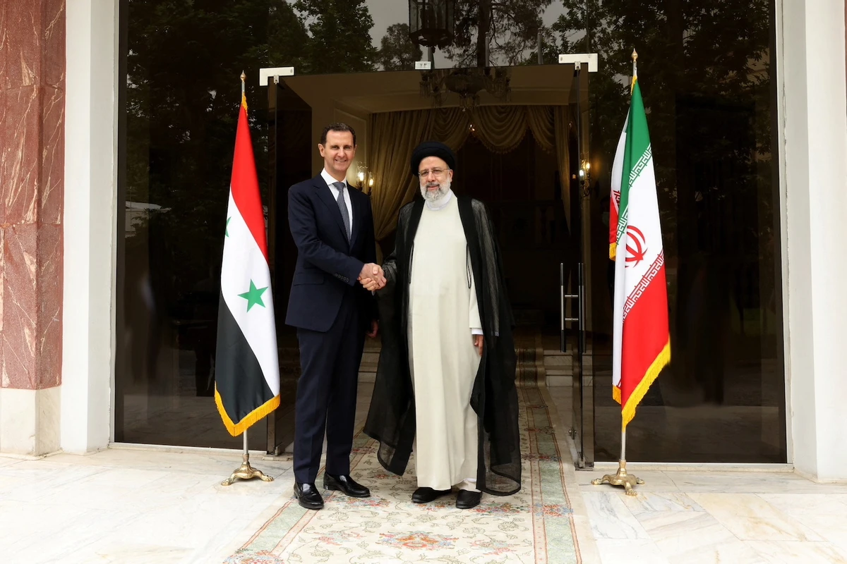 Iran's President Ebrahim Raisi meets with Syrian President Bashar al-Assad in Tehran, Iran May 8, 2022. (Reuters)