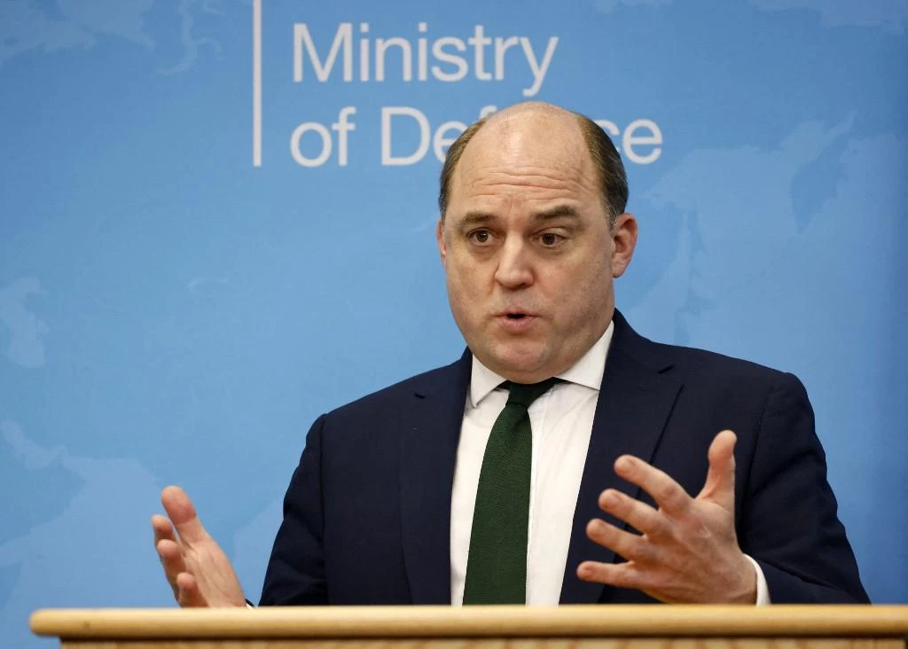 British Defense Secretary Ben Wallace said on Monday that Ukraine defeating the Russian army was very possible. (File/AFP)