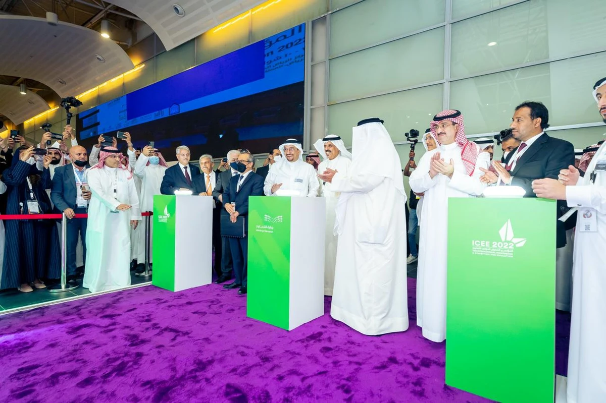 Dr. Hamad Al Alsheikh, Saudi Minister of Education inaugurated the Exhibition Of (ICEE) 2022 in Riyadh on Sunday. (MoE/Supplied)