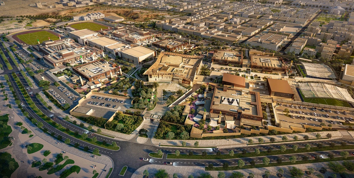Saudi private school Misk campus buildings near completion