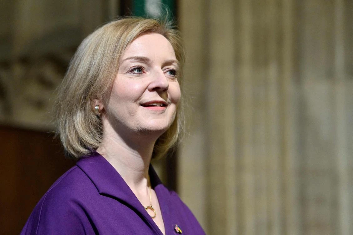 Britain’s Foreign Secretary Liz Truss. (AFP)