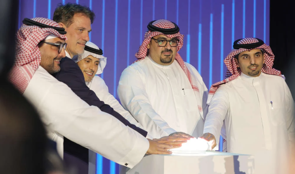 Faisal bin Fadil Al-ibrahim, the Saudi minister of economy and planning, during the event in Riyadh. (Photo/ Mohammed Ayoub)