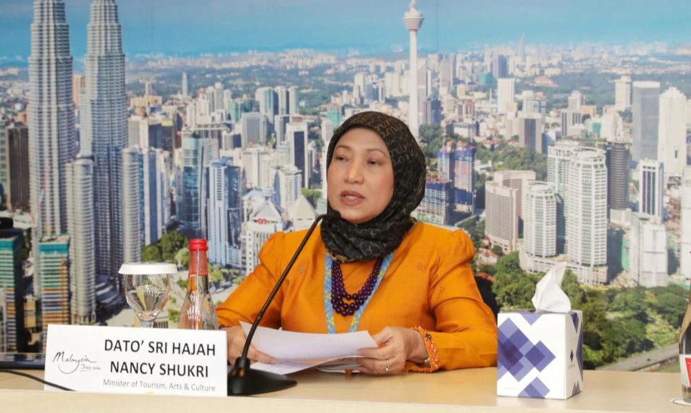 Dato’ Sri Hajah Nancy Shukri, the minister of tourism, arts and culture of Malaysia.