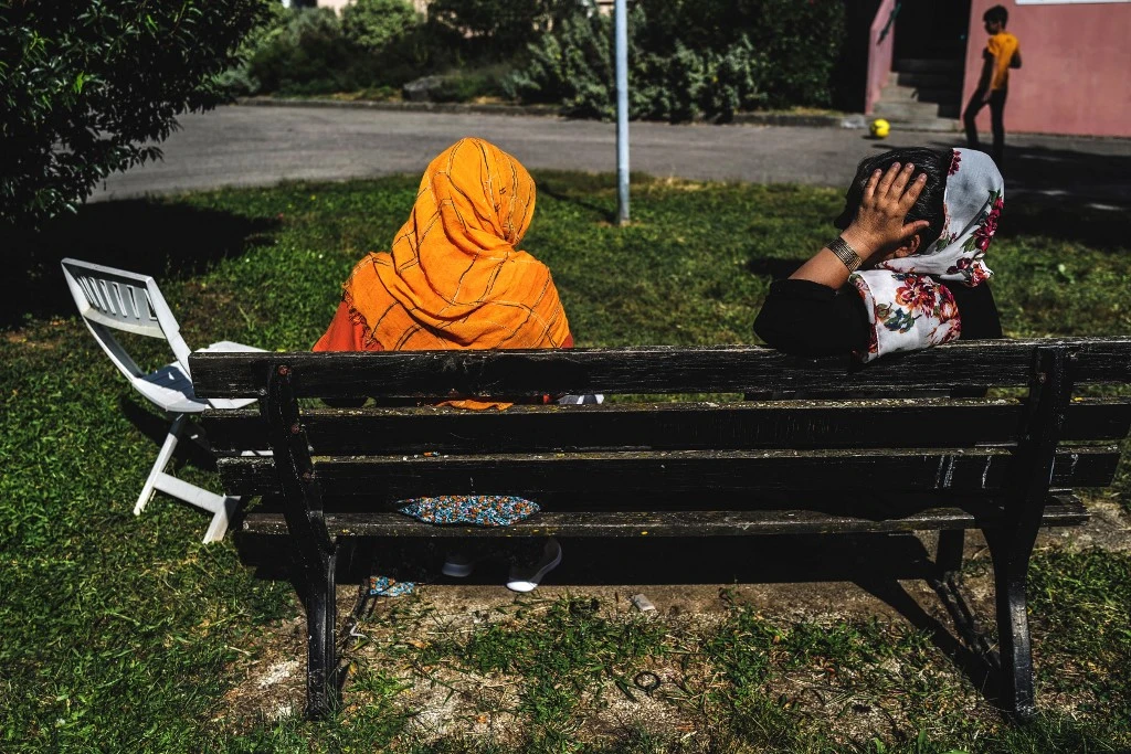 Female Afghan evacuees to the UK are facing heightened risks of domestic violence. (File/AFP)