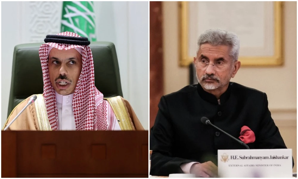 Saudi Arabia’s Foreign Minister Prince Faisal bin Farhan held a telephone call with India’s External Affairs Minister Subrahmanyam Jaishankar on Thursday. (File/AFP)