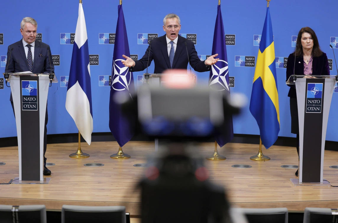 Finland and Sweden are nearing decisions on whether to ditch their long-standing policy of military nonalignment and join NATO in the wake of Russia's invasion of Ukraine. (File/AP)