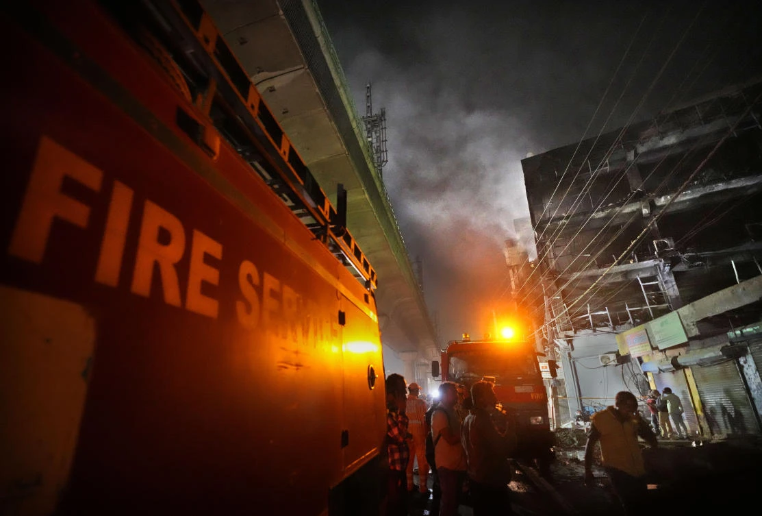 Fires are common in India, where building laws and safety norms are often flouted by builders and residents. (AP)