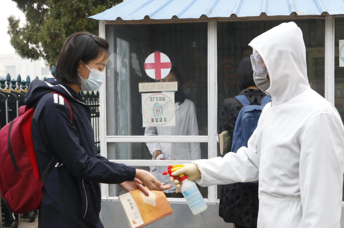 North Korea announced its first coronavirus infection more than two years into the pandemic Thursday, as leader Kim Jong Un called for raising COVID19 preventive measures to maximum levels. (AP/File Photo)