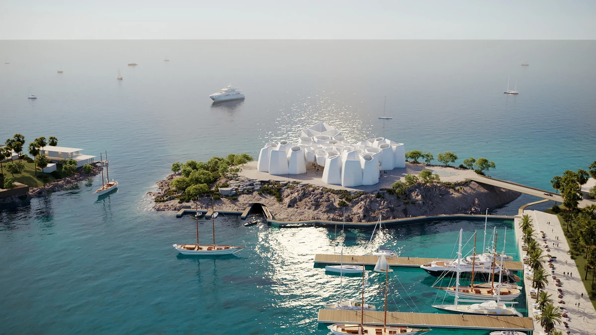 A general view of AMAALA's Triple Bay project. (Supplied)
