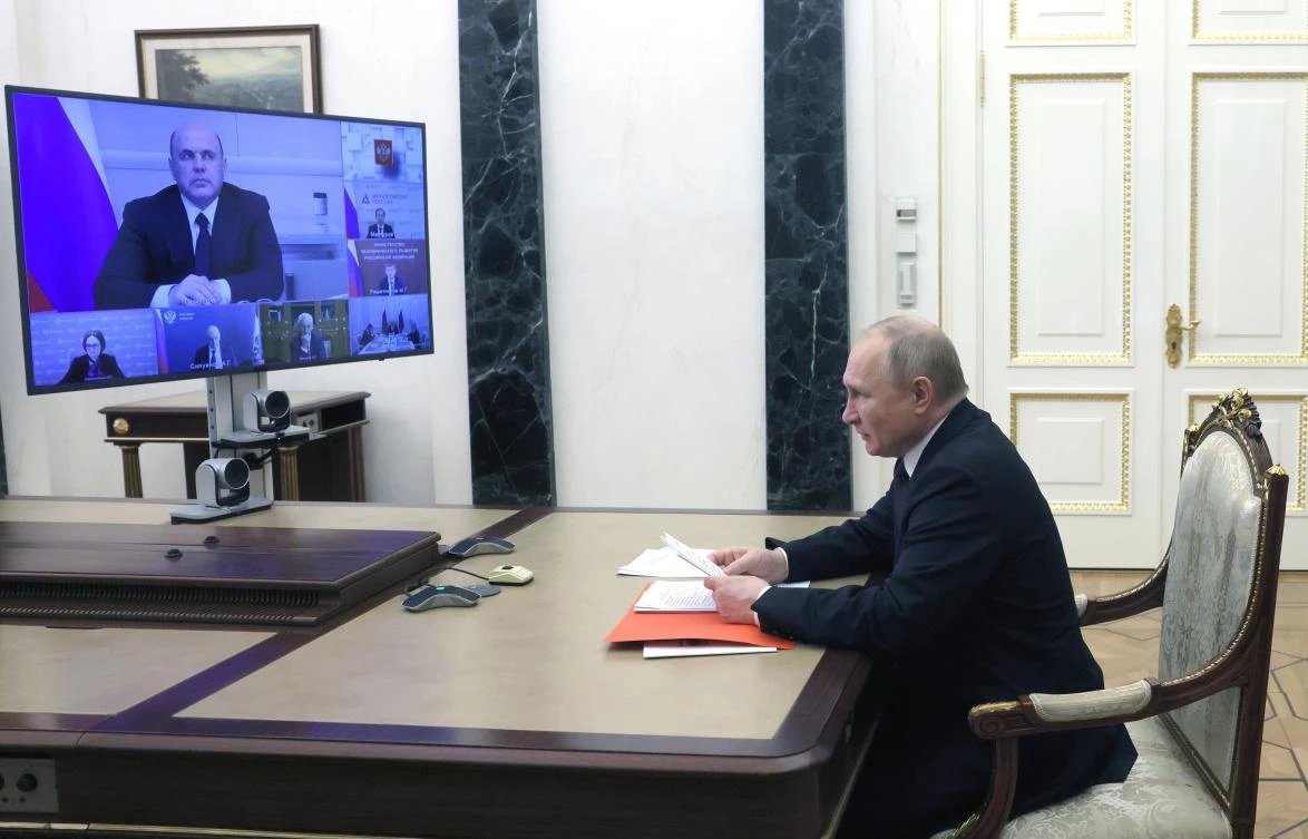 Russian President Vladimir Putin said that NATO’s expansion was a problem for Moscow. (Kremlin Pool Photo via AP)