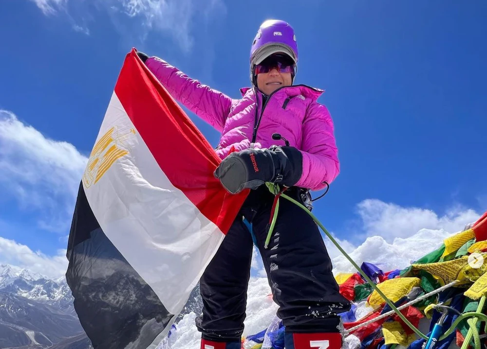 Manal Rostom reached the world's highest peak earlier this week, and in the days beforehand shared a social media video on her thoughts and fears. (Screenshot/File Photo)
