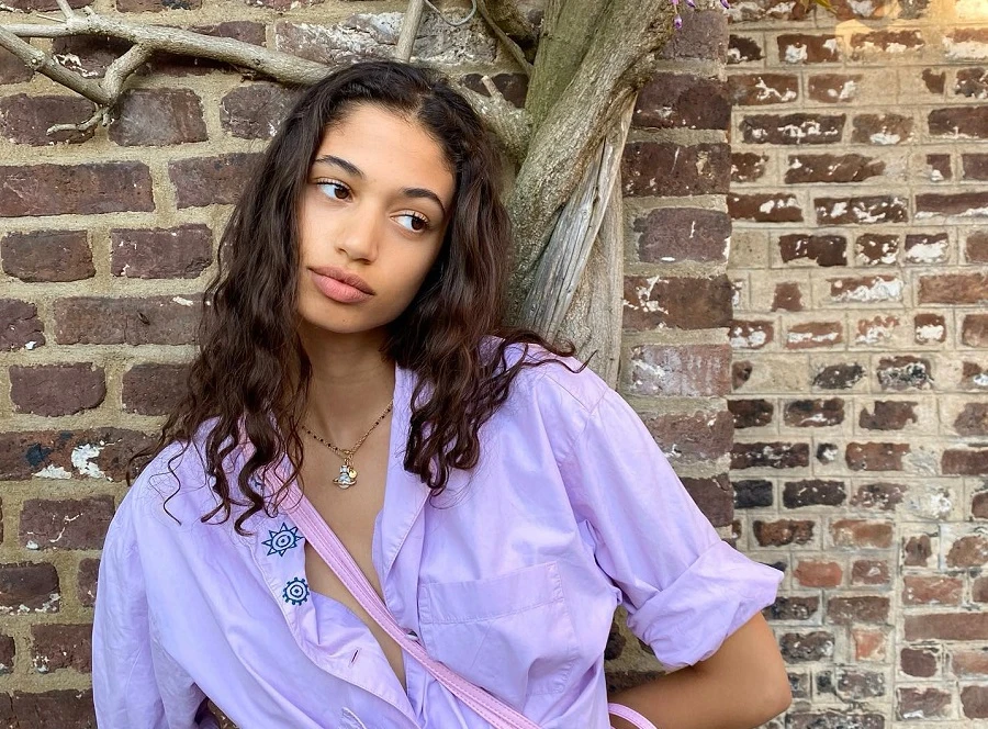 The part-Moroccan model is the face of the new Jimmy Choo campaign. Instagram
