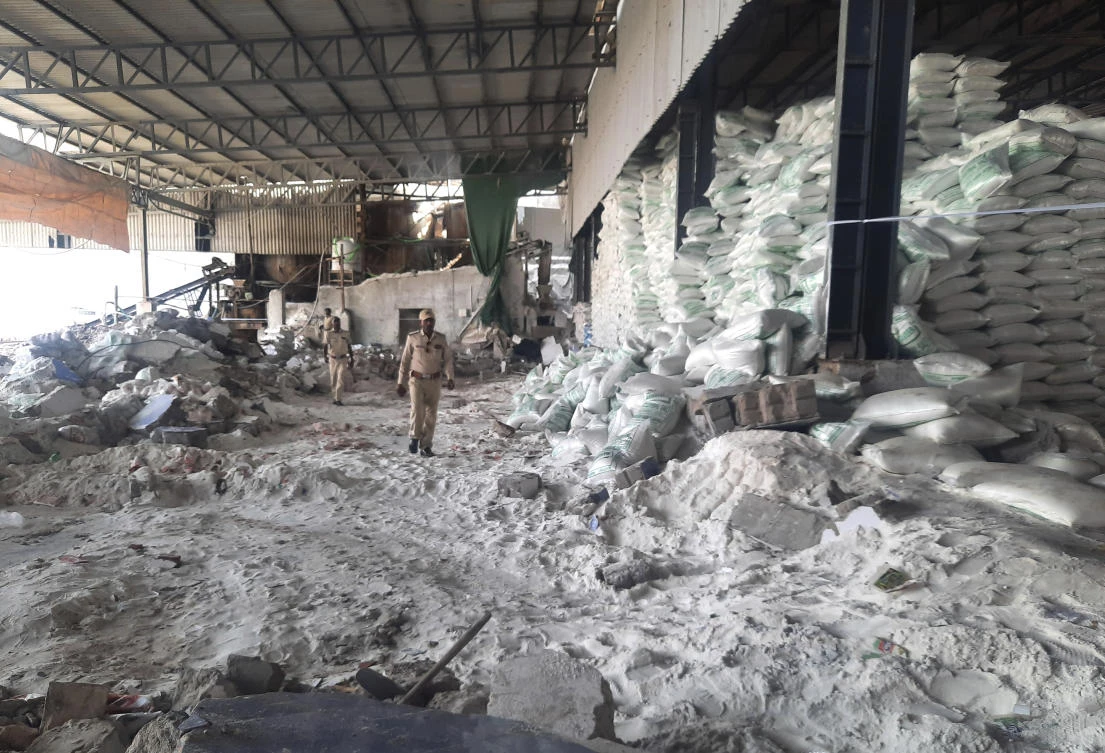 Wall collapse at salt factory kills 12 in west India