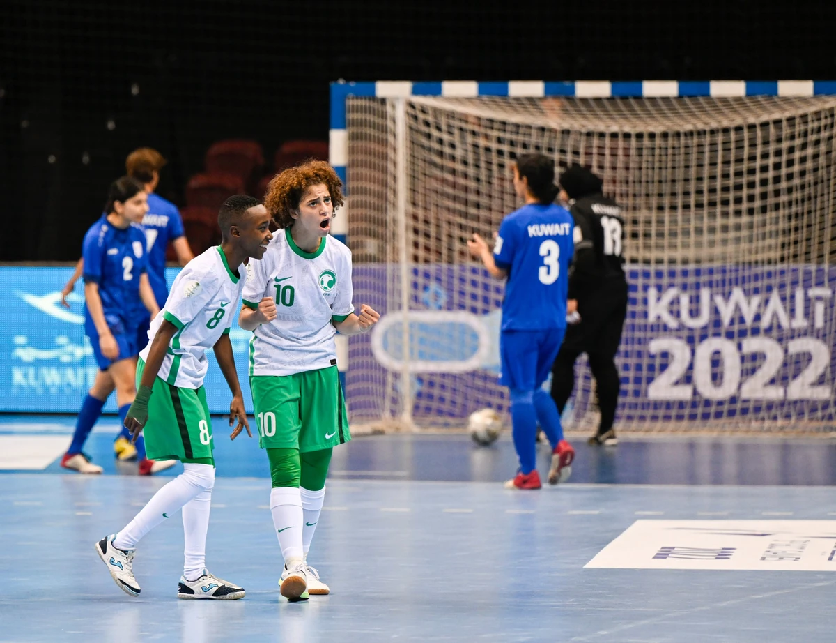 Saudi Arabia’s women’s futsal team defeated hosts Kuwait 2-1 on Wednesday night. (SOPC)