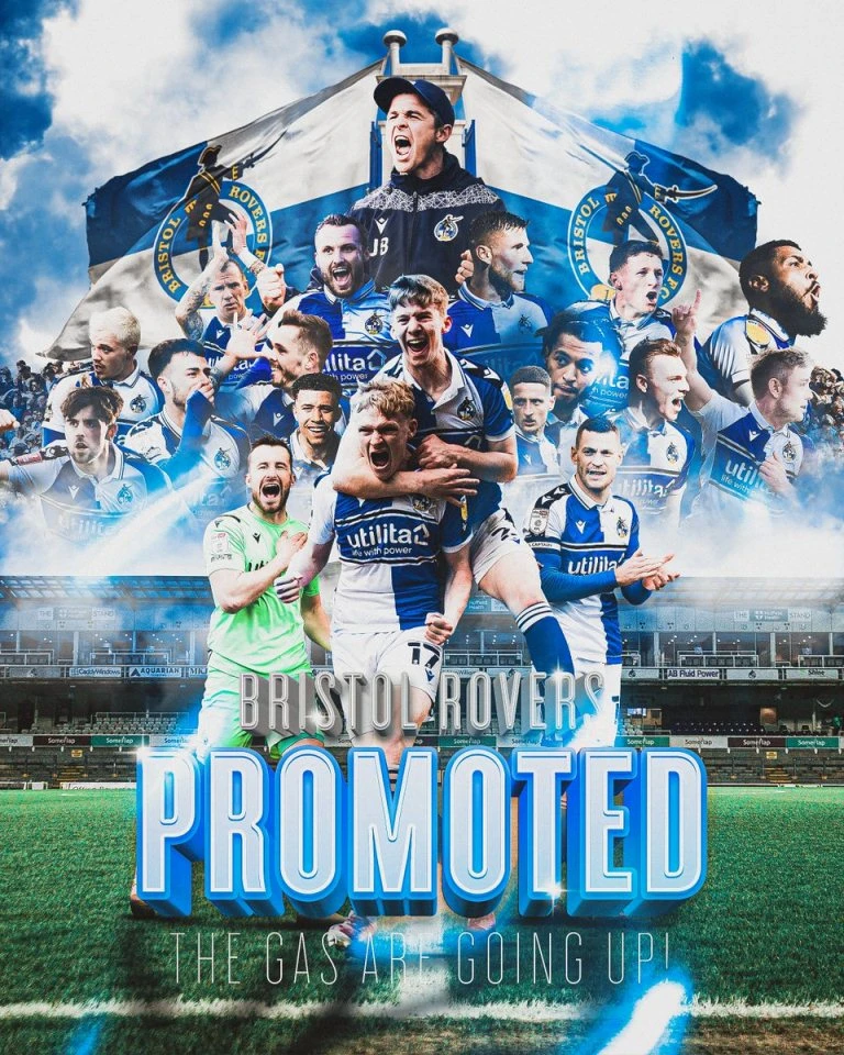 This has been a good season for Arab owners of English football clubs, especially Jordanian businessman Wael Al-Qadi and his club Bristol Rovers as they celebrated their automatic promotion to League One on Saturday. (Twitter)