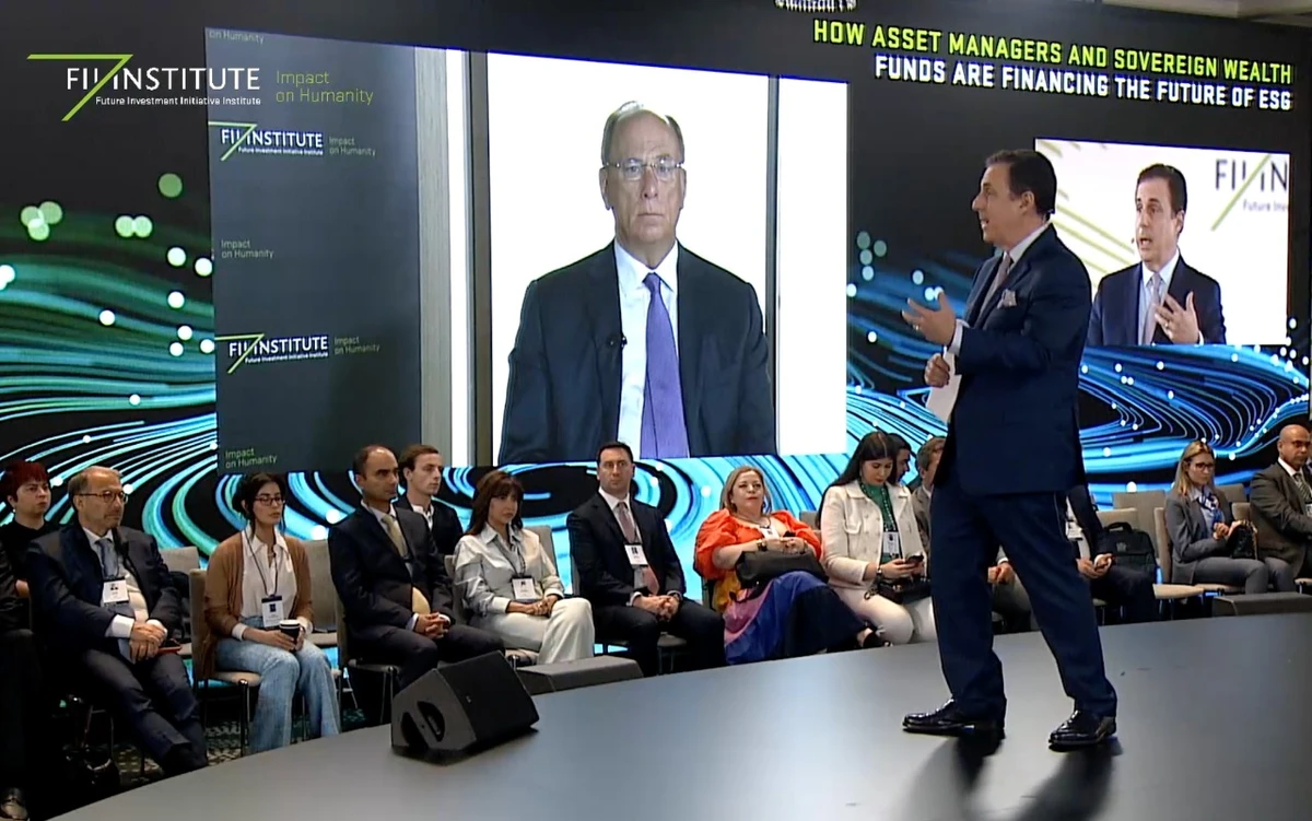 Larry Fink emphasized the importance of providing pathways to sustainability for traditional energy companies.