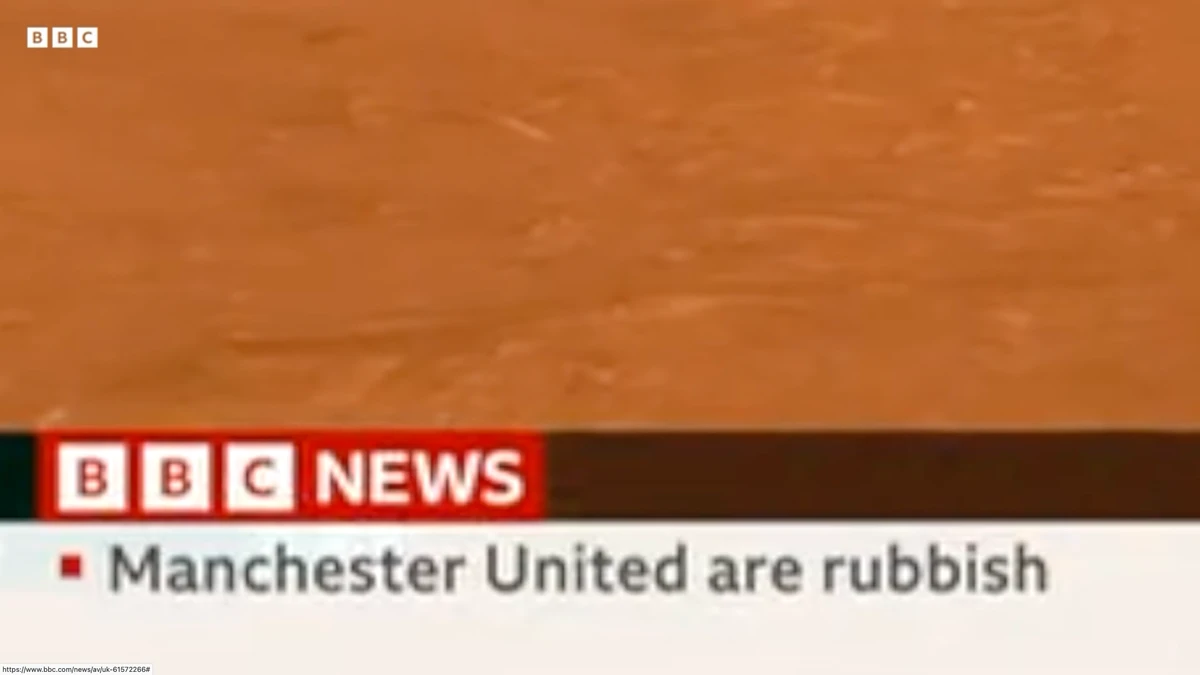 BBC News channel apologizes after calling Manchester United ‘rubbish’