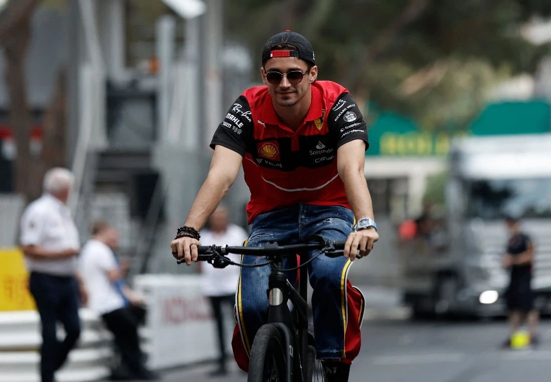 Ferrari's Charles Leclerc ahead of this weekend's Monaco Grand Prix in Monte Carlo, Monaco. (Reuters)