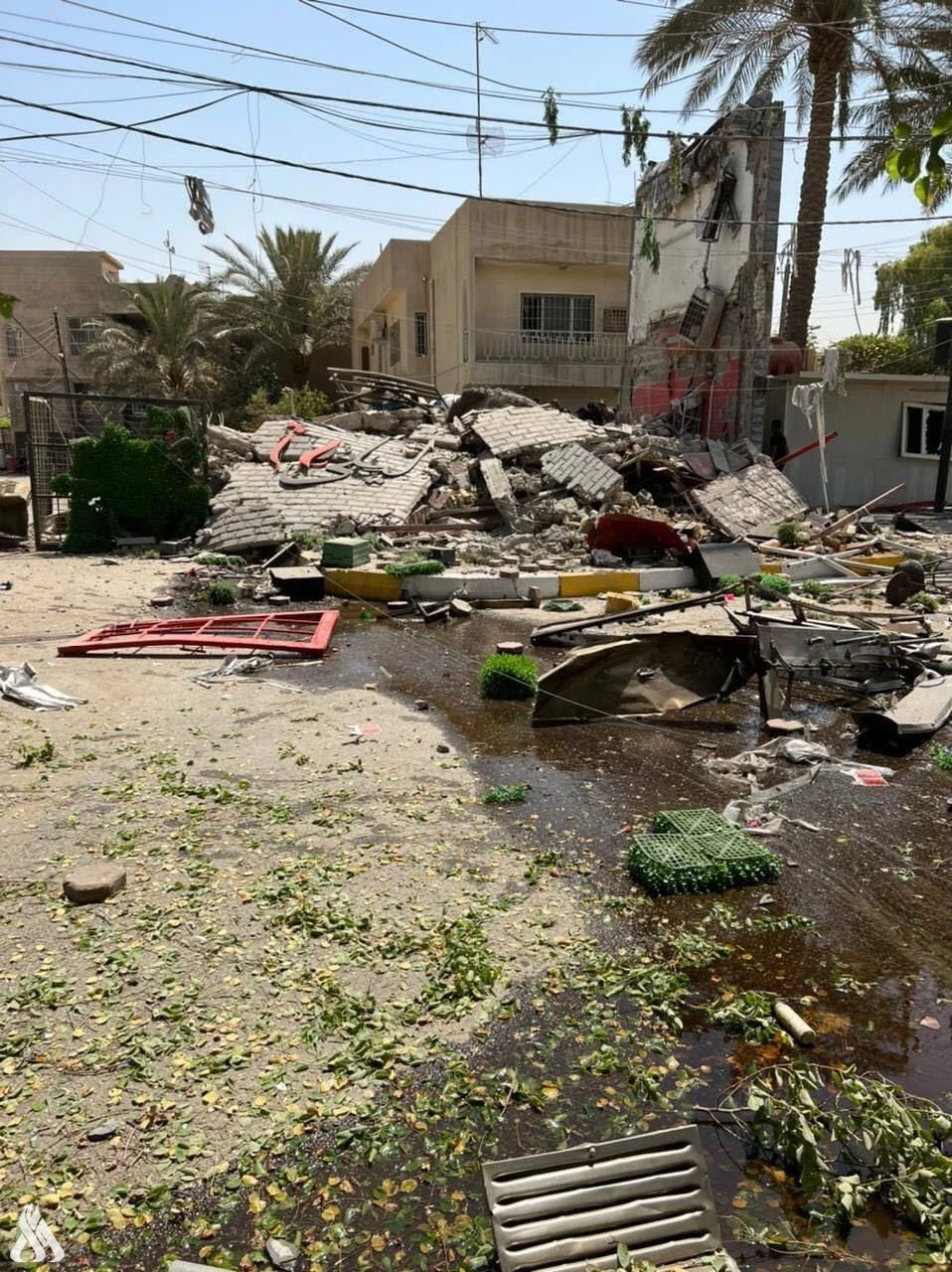Iraqi civil defense said initial information indicated that a gas leak at the restaurant led to the blast. (Courtesy: Iraq News Agency)